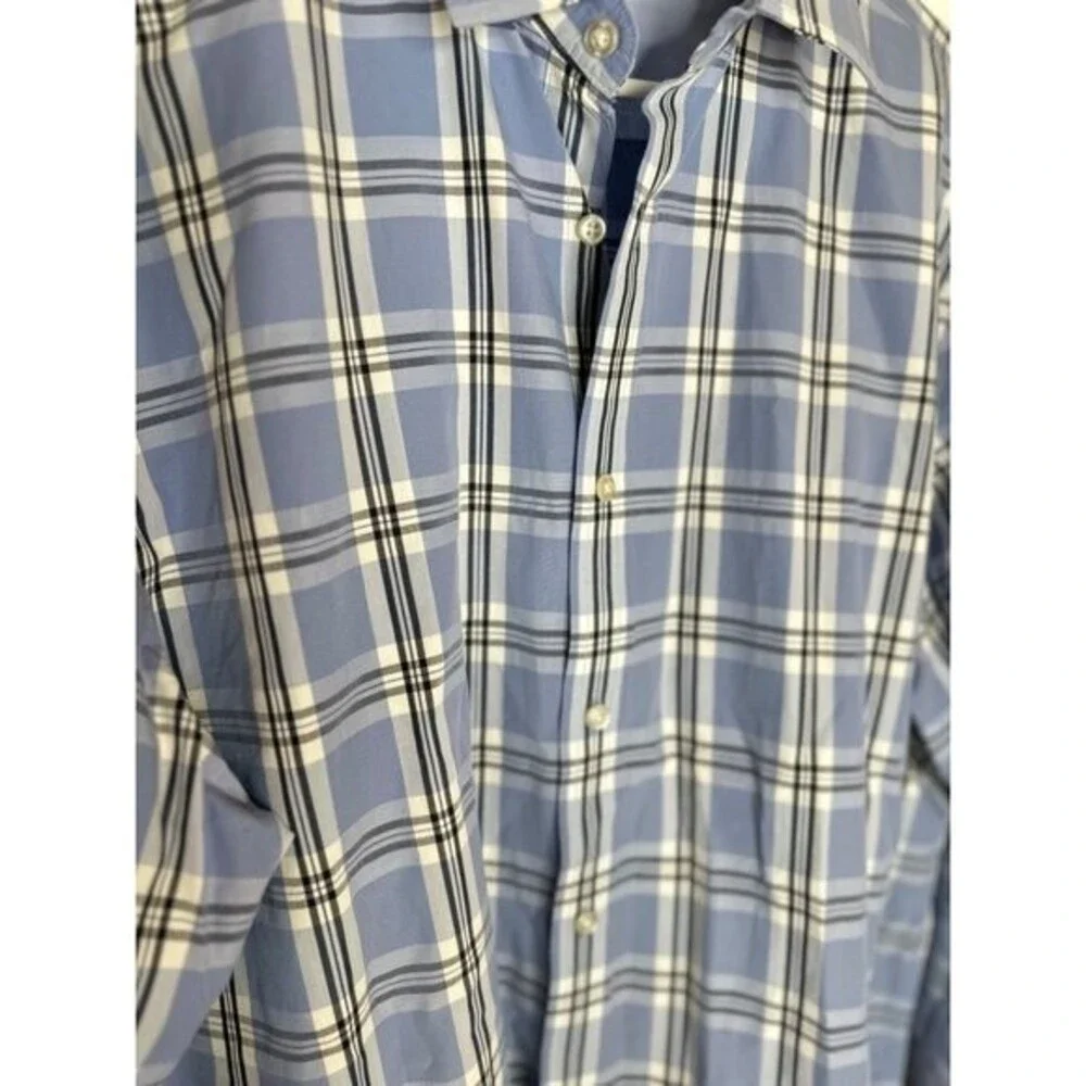 Banana Republic Men's Luxe Poplin Standard Fit Casual Button Down XL